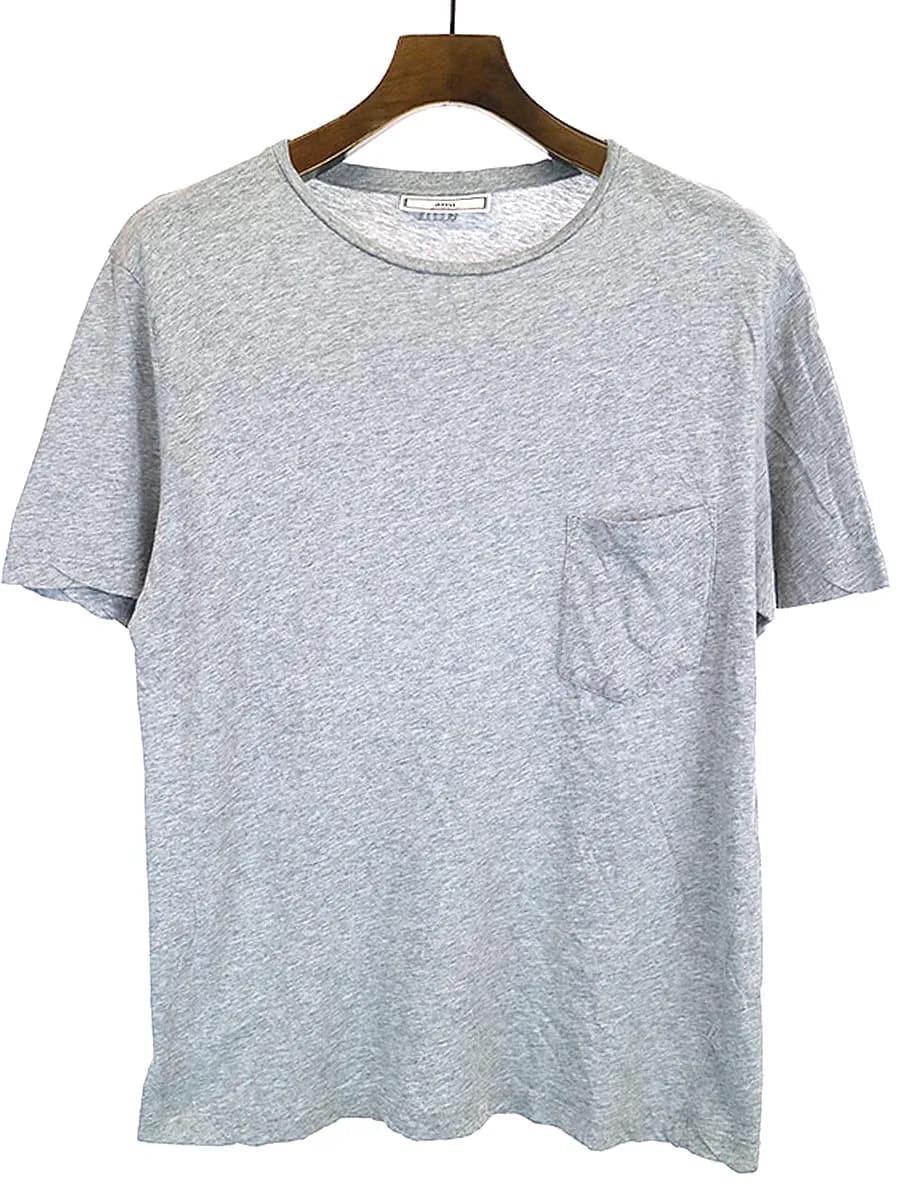 Ami Paris アミ アレクサンドル マテュッシ バックロゴ刺繍クルーネックコットンTシャツ