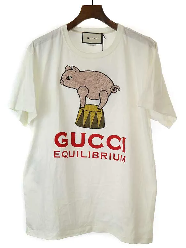 GUCCI グッチ 20AW EQUILIBRIUM TEE 刺繍デザインTシャツ