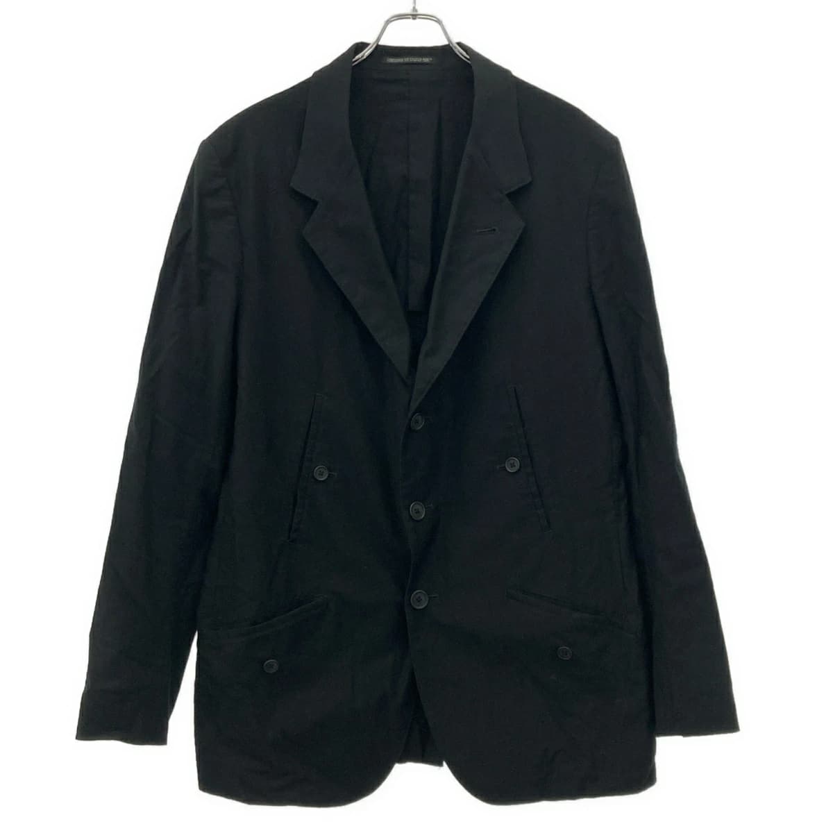 Yohji Yamamoto ヨウジヤマモト プールオム 24SS コットンツイルマルチポケット テーラードジャケット HS-J11-002