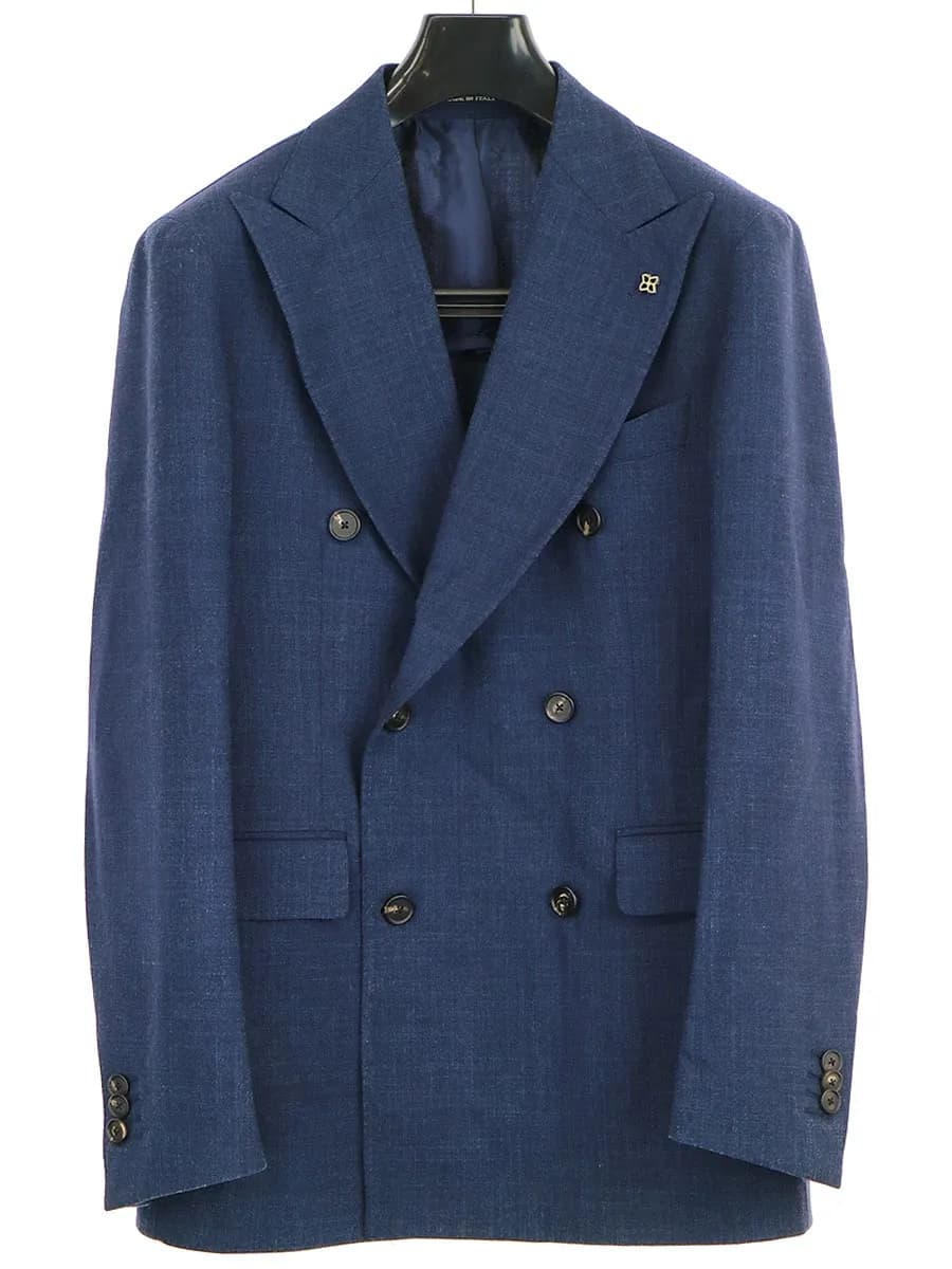 TAGLIATORE タリアトーレ VESVIO ウールシルクメランジホップサック6B1プリーツダブルスーツ