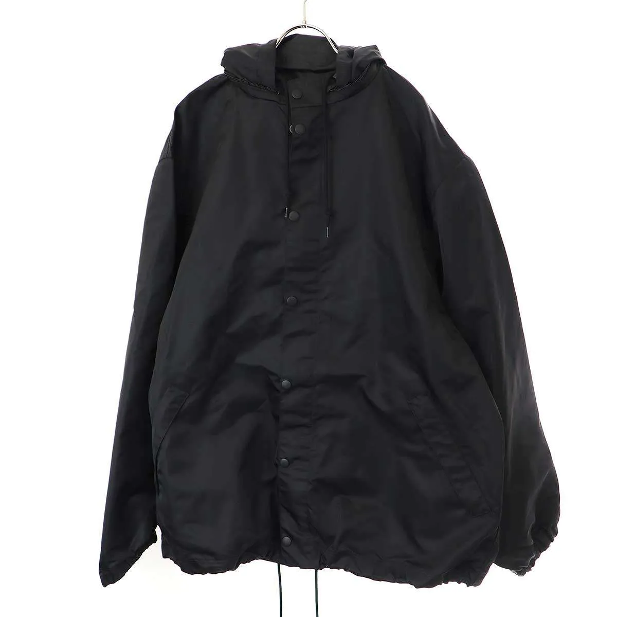 BALENCIAGA バレンシアガ Tape Logo Long Windbreaker テープロゴ ロングウィンドブレーカージャケット 738762 TL025