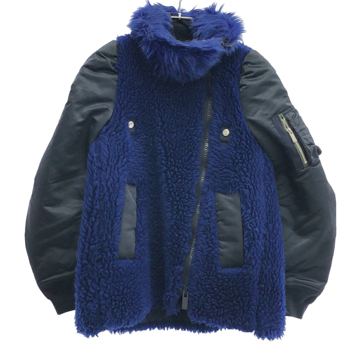 sacai サカイ 21AW フェイクファードッキングMA-1ジャケット