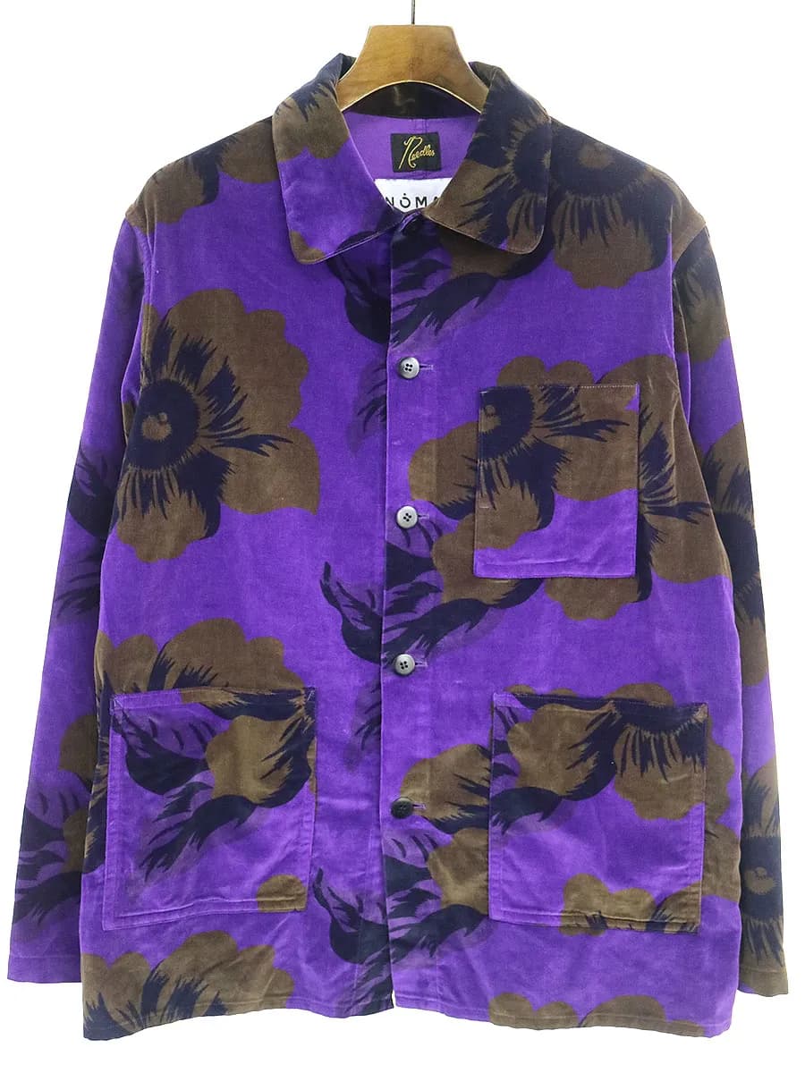 NEEDLES ニードルズ 19AW 総柄ベロアシャツジャケット