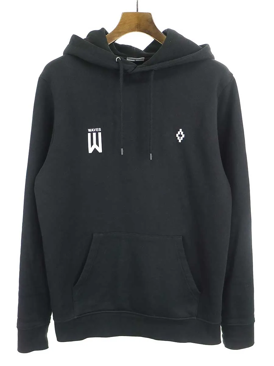 MARCELO BURLON マルセロバーロン 18SS WAVES バックプリントプルオーバーパーカー
