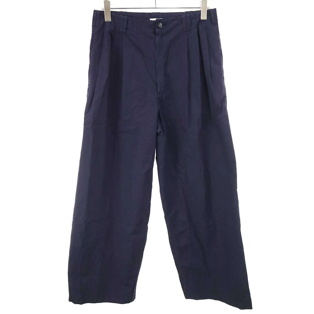 YOKE ヨーク 26SS Cotton Typewriter Garment-dyed 3pleated Tapered Trousers パンツ