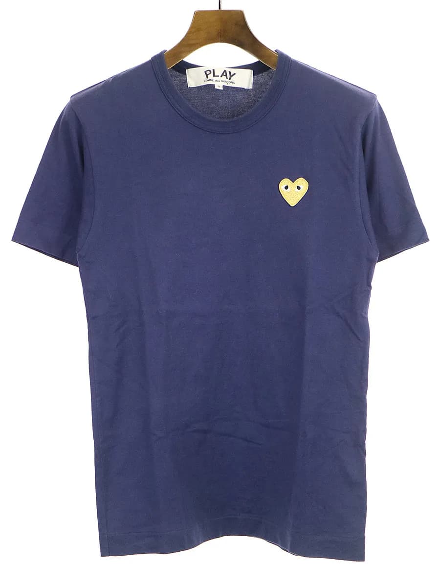 COMME des GARCONS プレイ コムデギャルソン AD2016 ハートワッペンクルーネックTシャツ