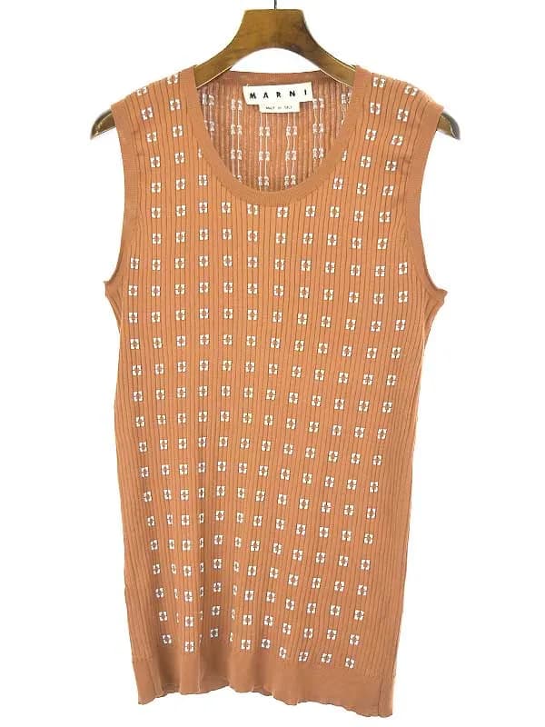 MARNI マルニ 18SS 総柄コットンニットベスト