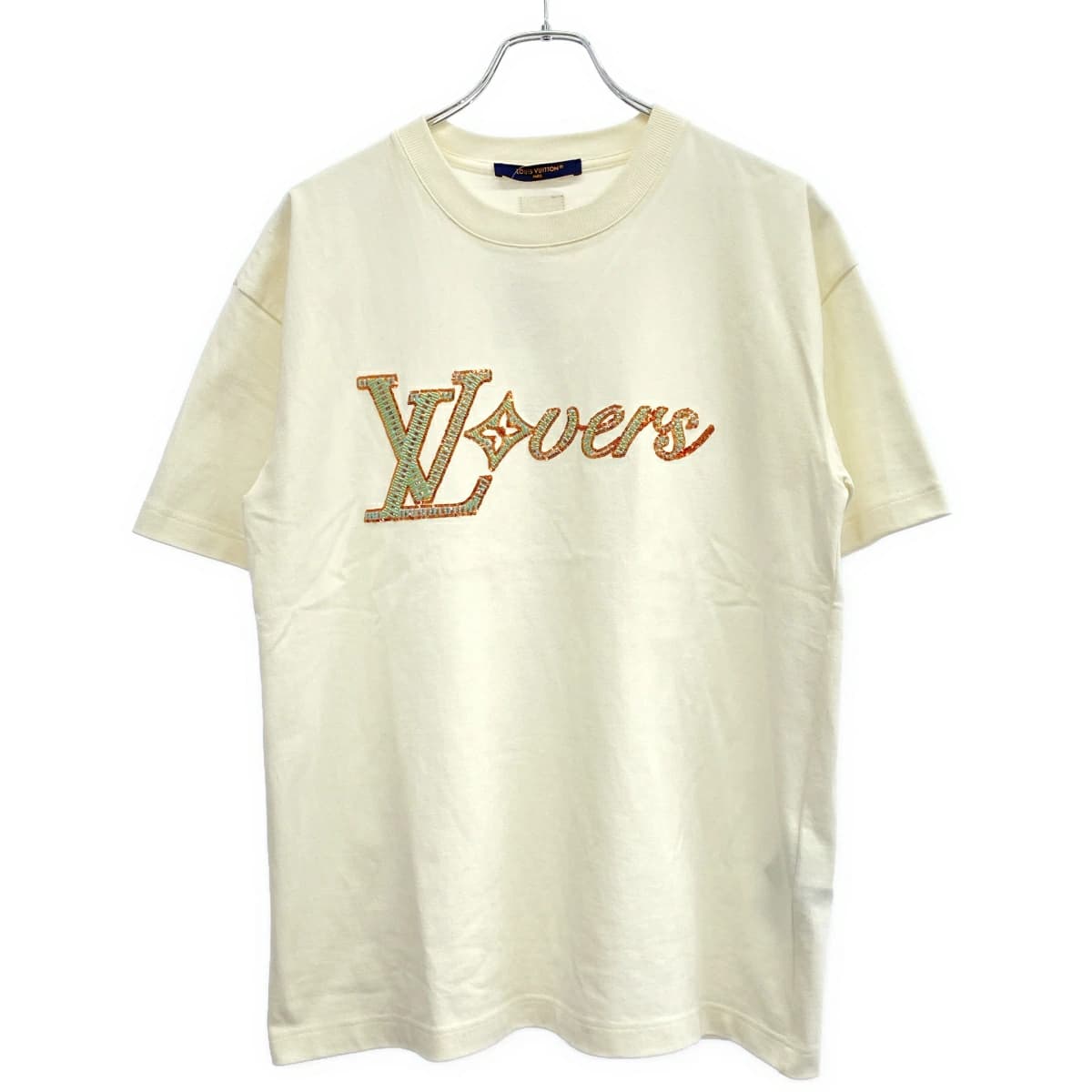 LOUIS VUITTON ルイヴィトン 24AW LV Vers スパンコールロゴTシャツ NPL HRY29W