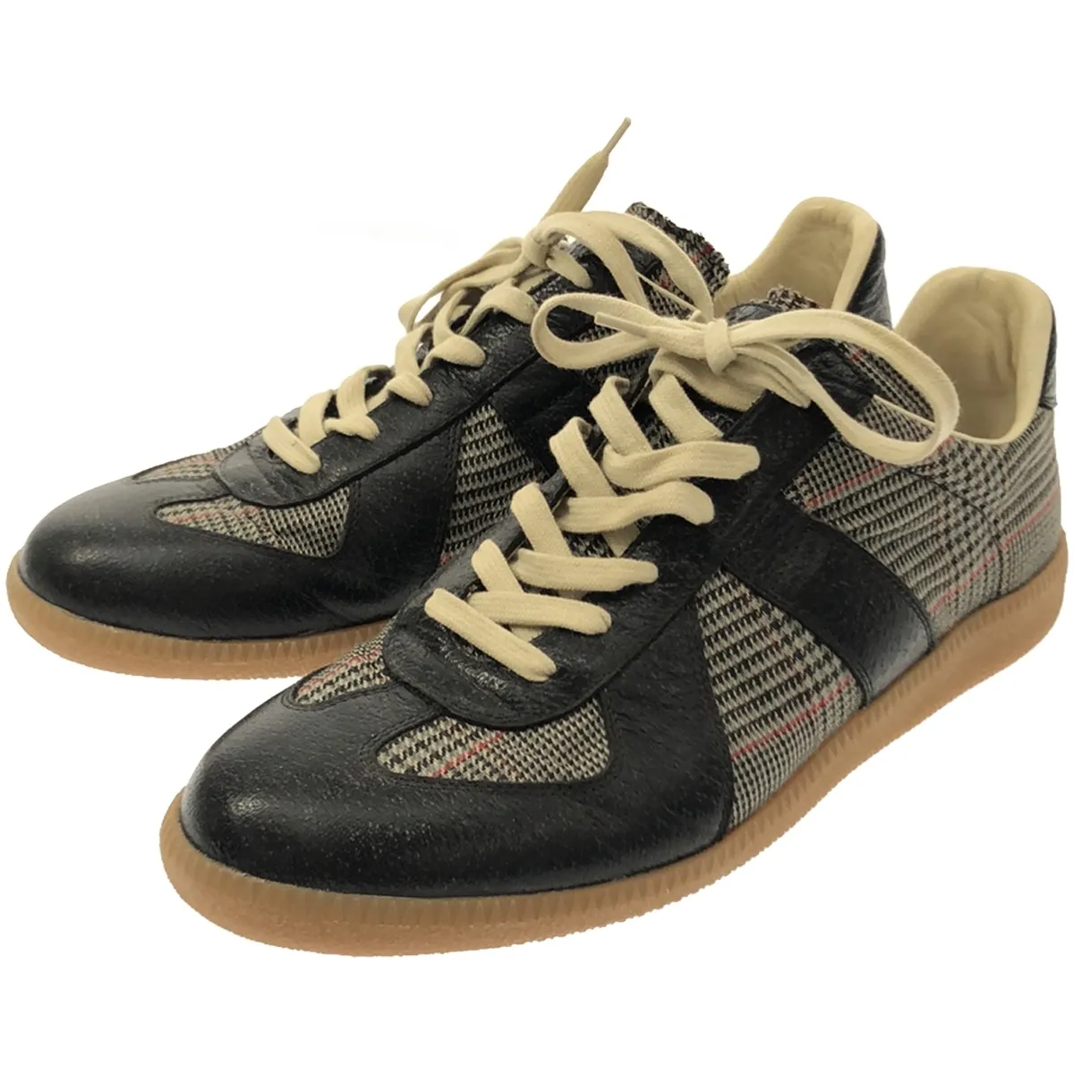 Maison Margiela メゾン マルタン マルジェラ 22 13SS REPLICA チェック ジャーマントレーナースニーカー
