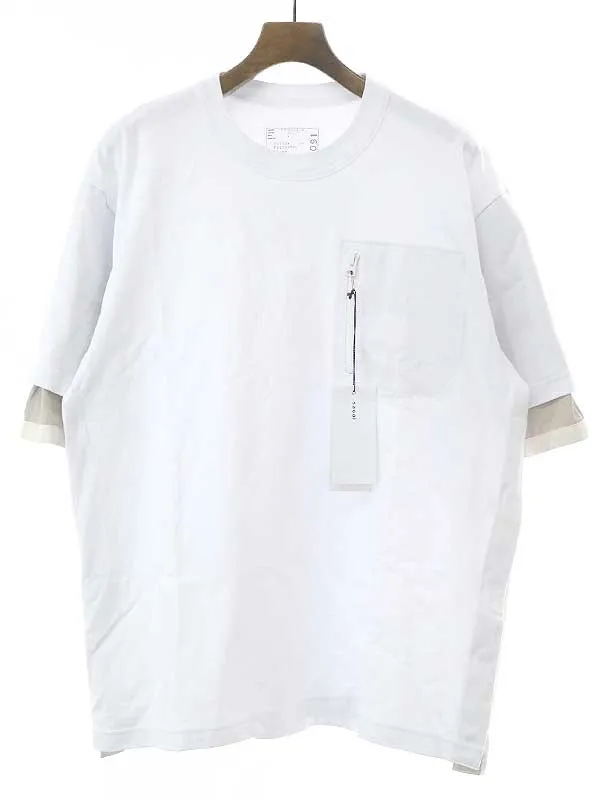 sacai サカイ 23SS Cotton T-Shirt 切替Tシャツ