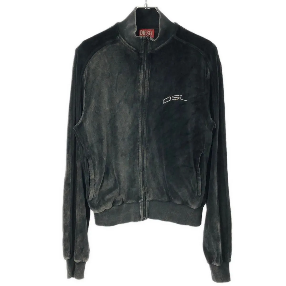 DIESEL ディーゼル F-KINIGLI ビジューロゴ ベルベットトラックジャケット