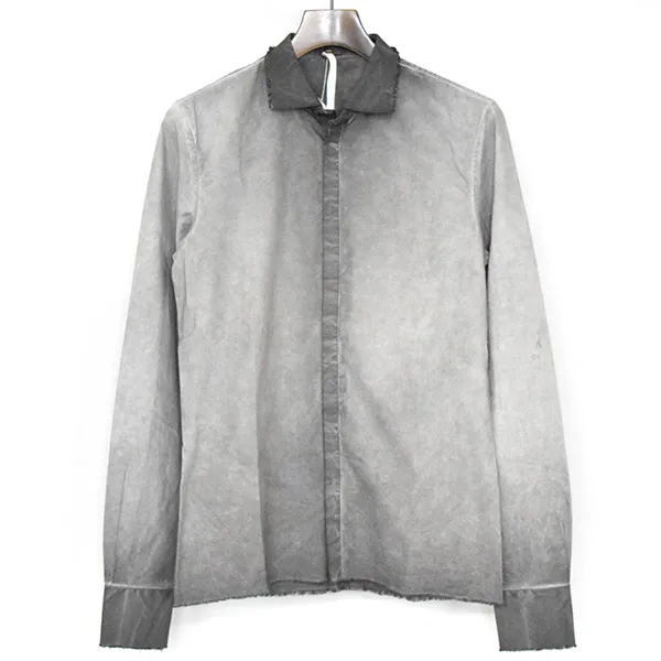 LABEL UNDER CONSTRUCTION レーベルアンダーコンストラクション 12SS COLD DYE SHIRT 低温染め比翼シャツ