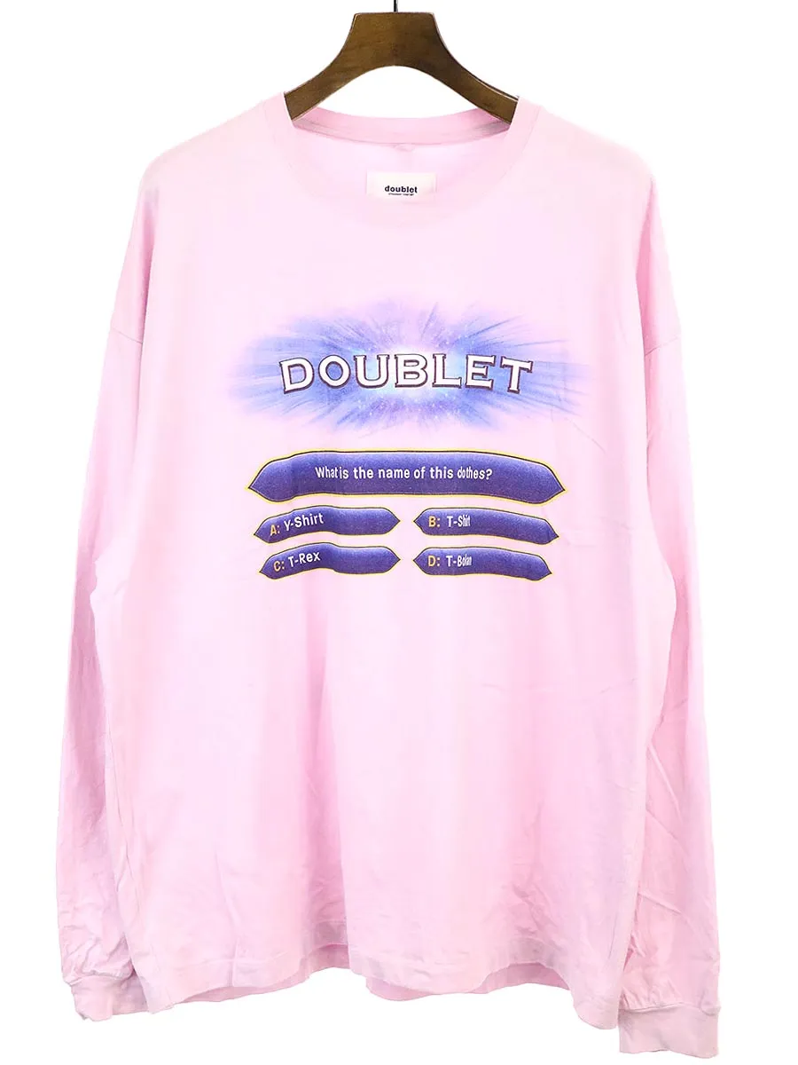 doublet ダブレット×ウィズム 19AW Fifty:Fif-Tshirt ロングスリーブTシャツ