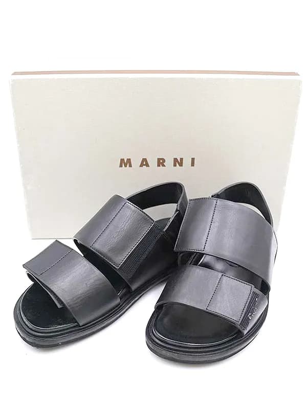 MARNI マルニ FUSSBETT SANDAL レザーベルクロサンダル