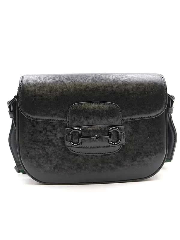 GUCCI グッチ ホースビット 1955 スモール レザーショルダーバッグ