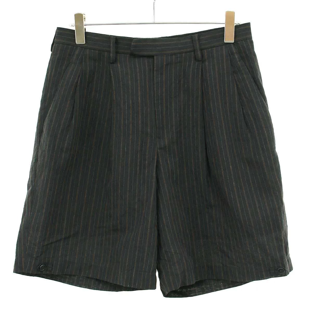 MAATEE&SONS マーティーアンドサンズ 26SS SHORT TROUSER 強撚R,LI,PE ストライプショート MT6103-0216B