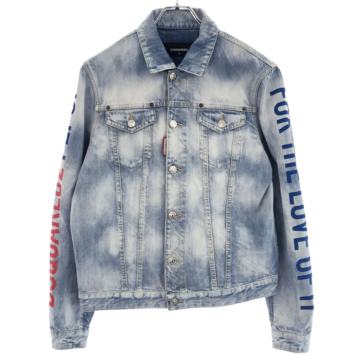 DSQUARED2 ディースクエアード 20SS PEPSI DENIM JACKET プリントウォッシュデニムジャケット