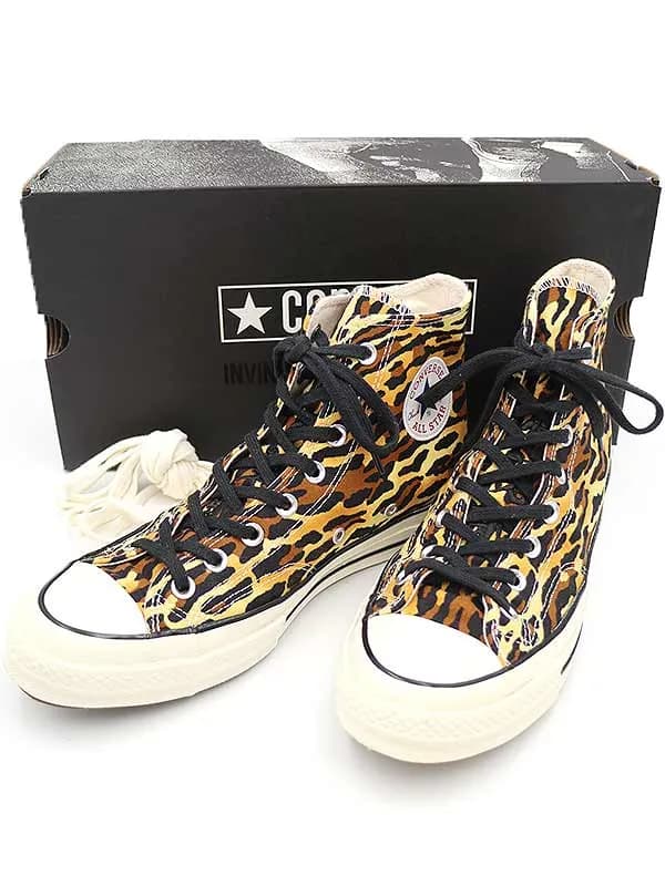 CONVERSE コンバース×インビンシブル×ワコマリア Chuck 70 Hi レオパード柄ハイカットスニーカー