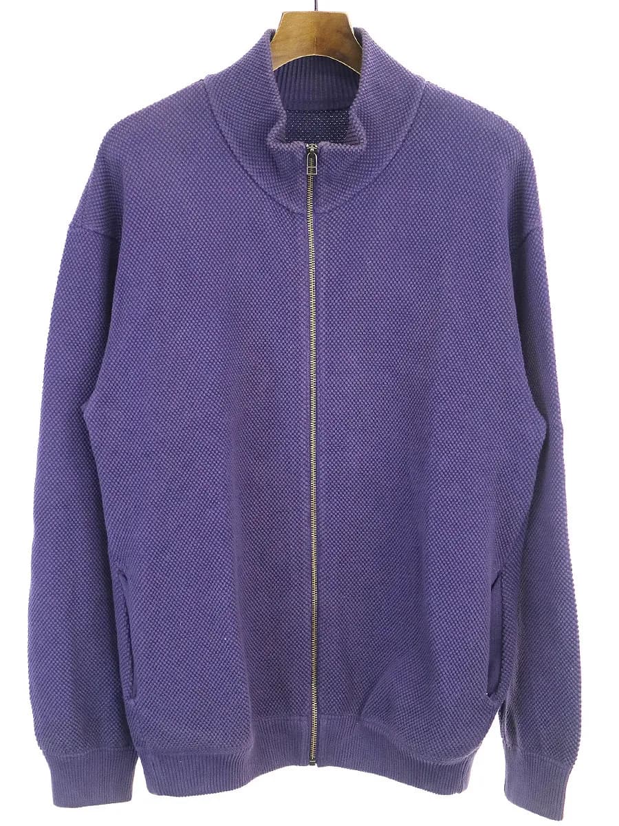 crepuscule クレプスキュール 17AW Moss Stitch Zip Cardigan ジップアップカーディガン