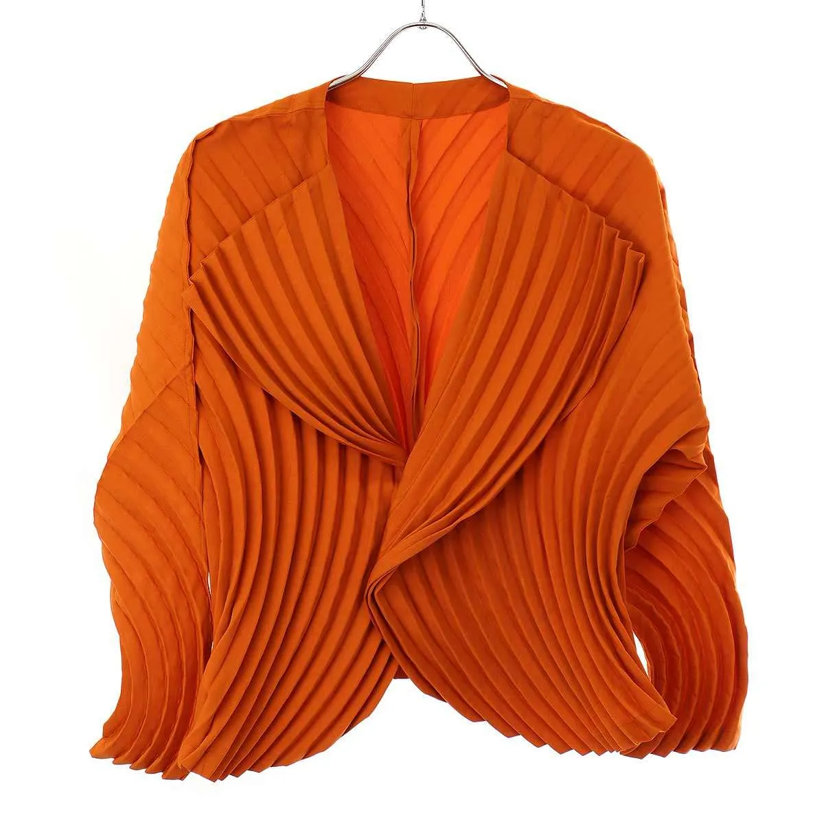 ISSEY MIYAKE イッセイミヤケ 23AW CURVED PLEATS キューブド プリーツジャケット IM33FD173