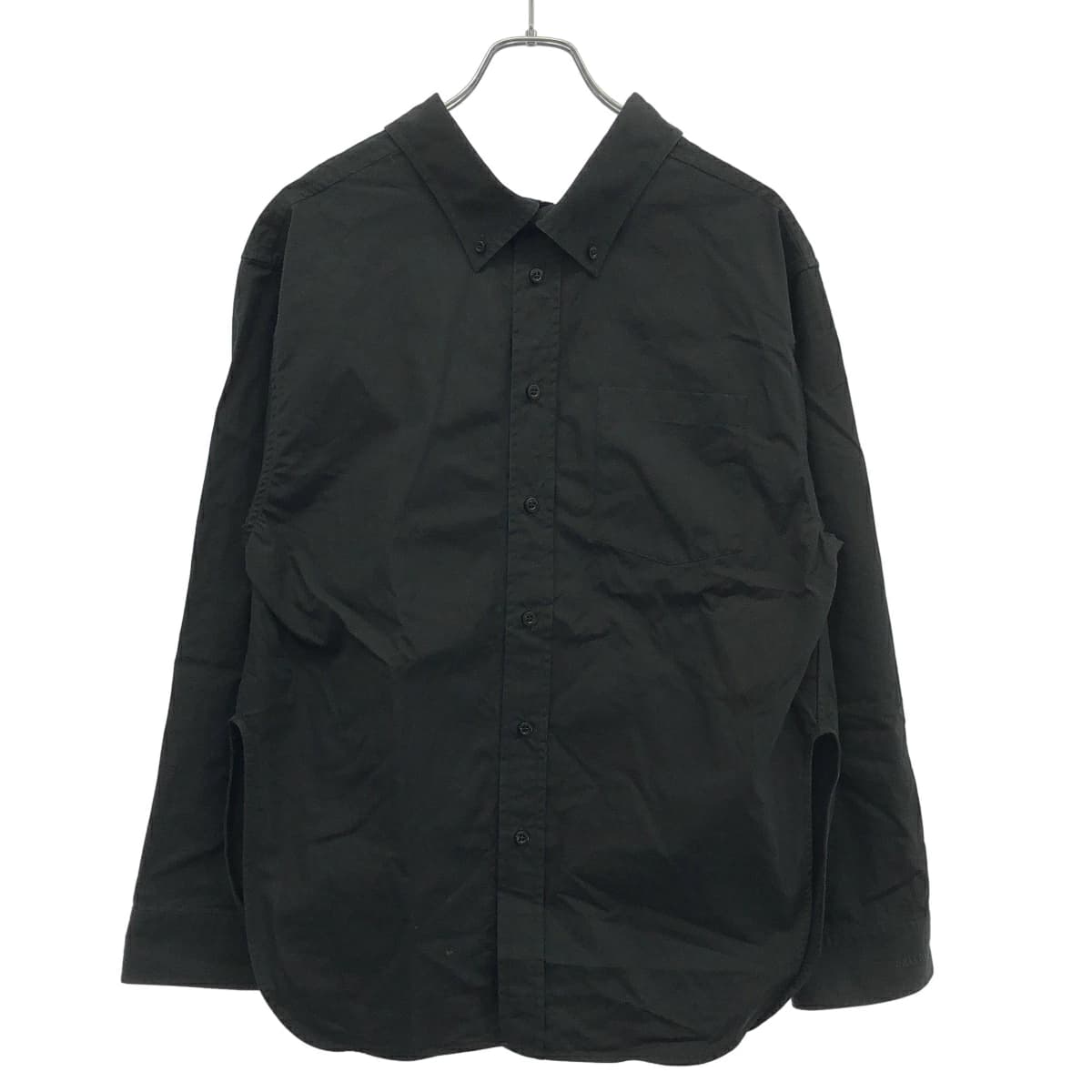 BALENCIAGA バレンシアガ ロゴエンブロイダリーオーバーサイズボタンダウンシャツ 518189
