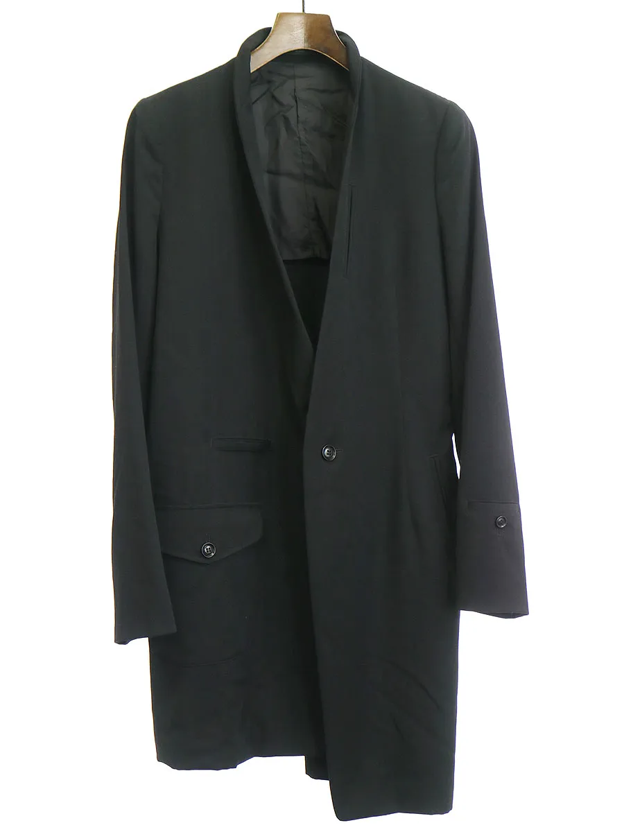 Y's ワイズ 17SS LOOK13 ウールギャバジンロングジャケット