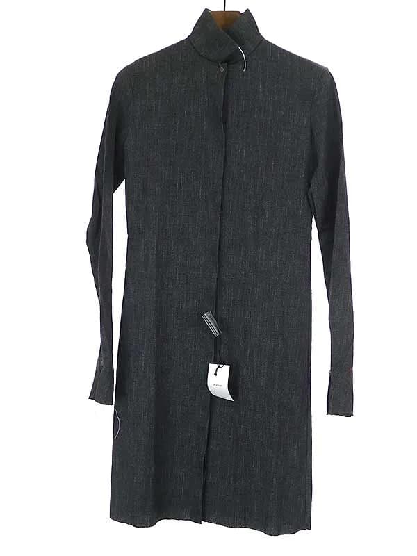 m.a+ エムエークロス 12AW スタンドカラーカットオフロングジャケット