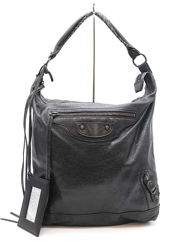 BALENCIAGA バレンシアガ ザ・デイ エディターズ レザートートバッグ