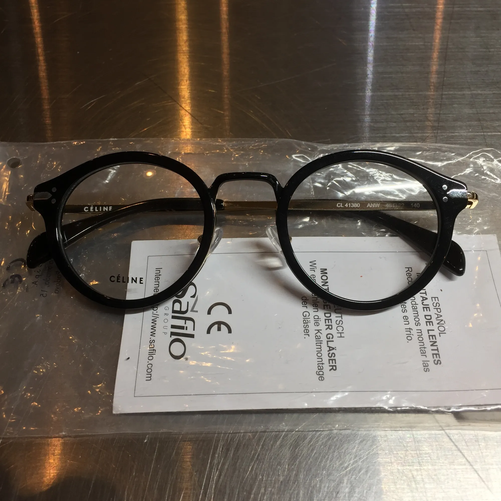 CELINE CELINE CL41380 ANW ラウンドフレームアイウェア