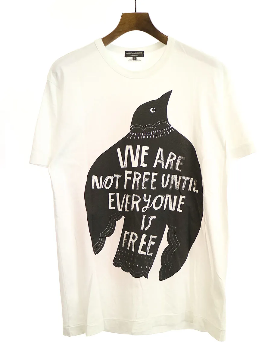 COMME des GARCONS コムデギャルソン オム プリュス 19SS バードプリントTシャツ