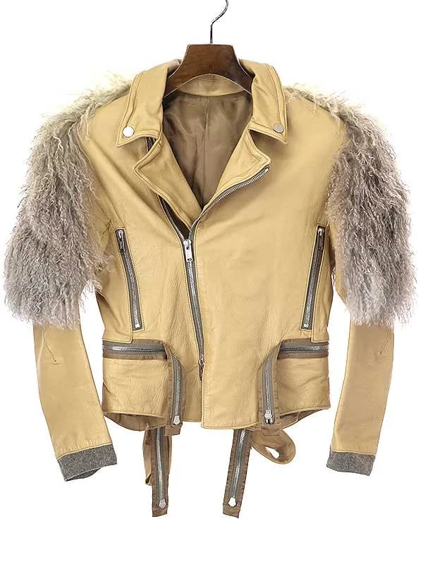 UNDERCOVER アンダーカバー 11AW チベットラムファー レザーライダースジャケット