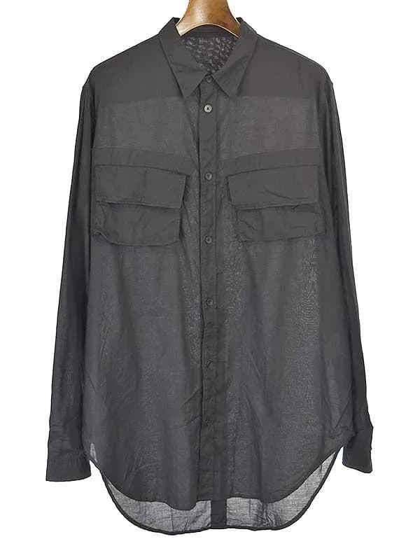 JULIUS ユリウス 19AW MILITARY SHIRT ミリタリー長袖シャツ