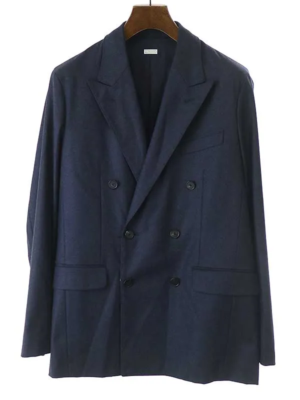 A.PRESSE ア プレッセ 23AW Double Breasted Jacket ウールカシミヤダブルブレストジャケット 23AAP-01-21M