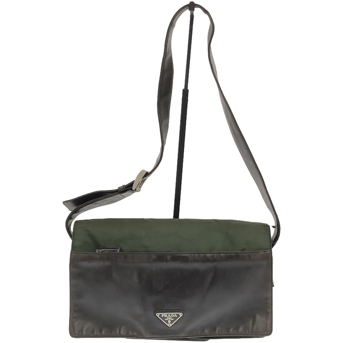 PRADA プラダ レザーナイロンコンビ ショルダーバッグ