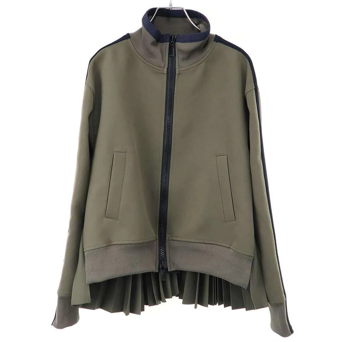 sacai サカイ 25SS Matelasse Twill Blouson プリーツトラックジャケット