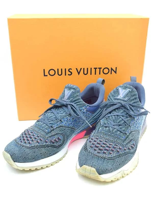 LOUIS VUITTON ルイヴィトン Virgil Abloh V.N.Rライン ニット素材ローカットスニーカー