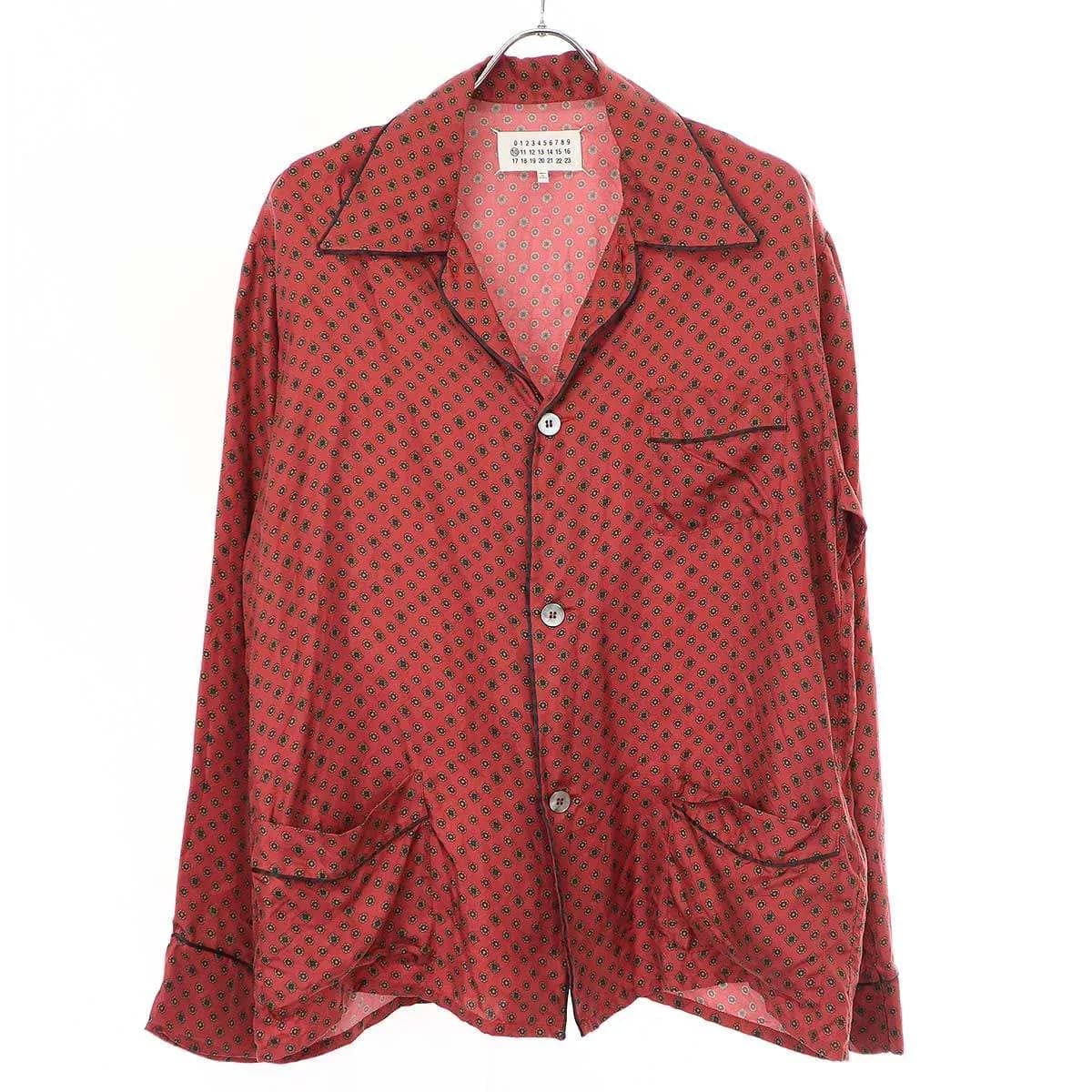 Maison Margiela メゾン マルジェラ 20AW 総柄 シルクパジャマシャツ