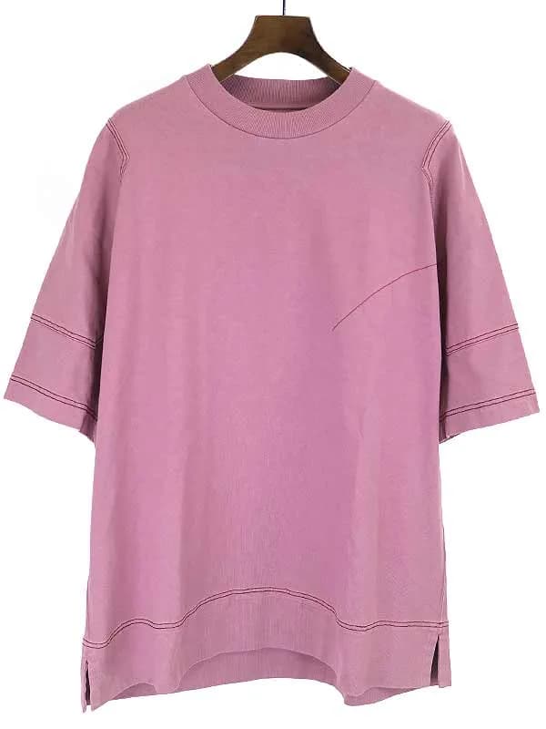 JIL SANDER ジルサンダー 21SS ステッチデザインオーバーサイズスウェットカットソー