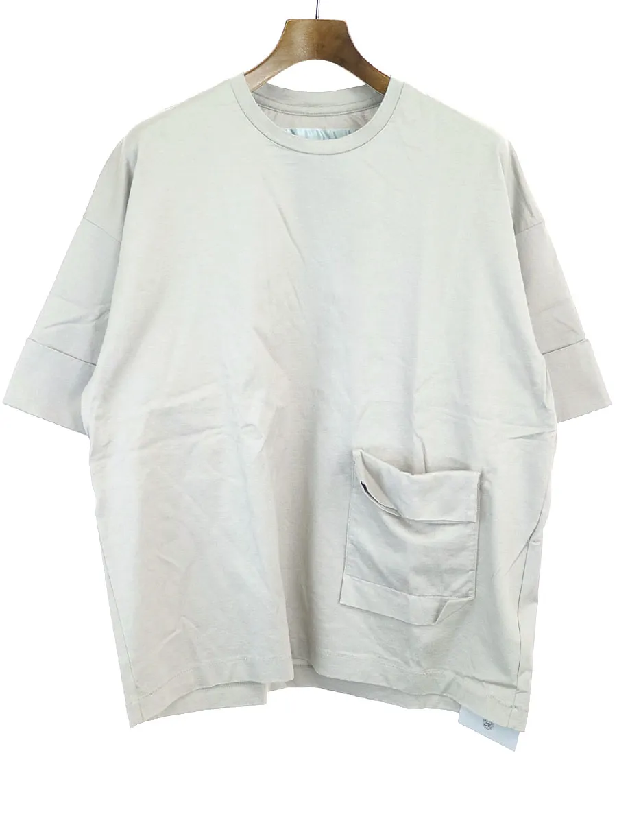 Dulcamara ドゥルカマラ 圧縮天竺コットンポケットロールスリーブTシャツ
