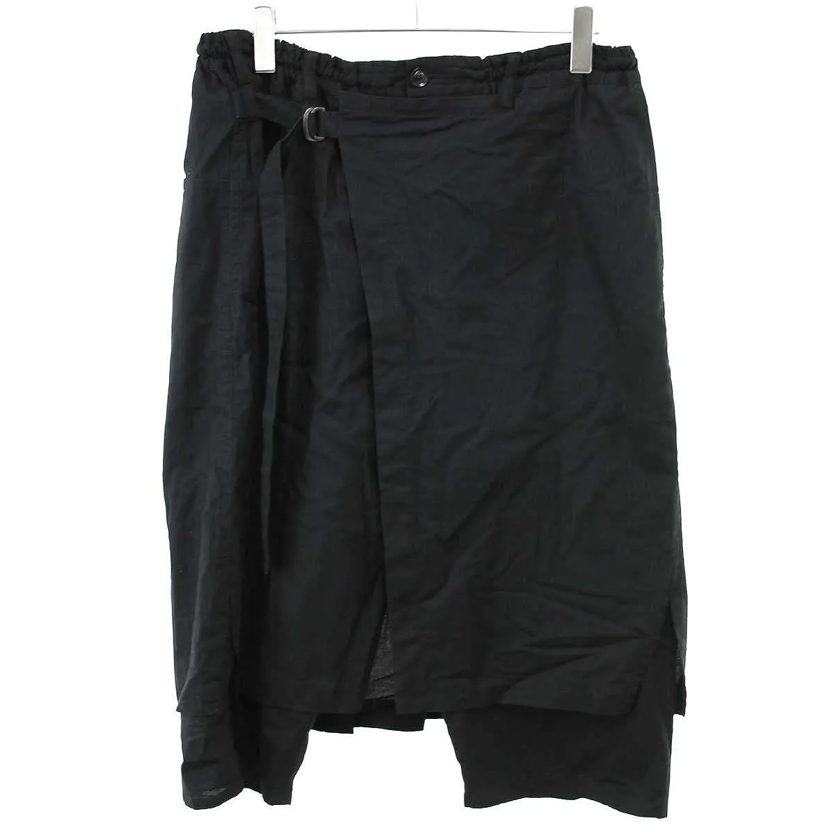 Yohji Yamamoto ヨウジヤマモト プールオム 19AW シグネチャーエンブロイダリー ラップパンツ HC-P06-003