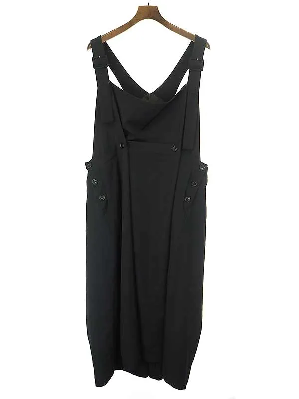 Y's ワイズ 15AW ウールギャバジンジャンパースカートワンピース