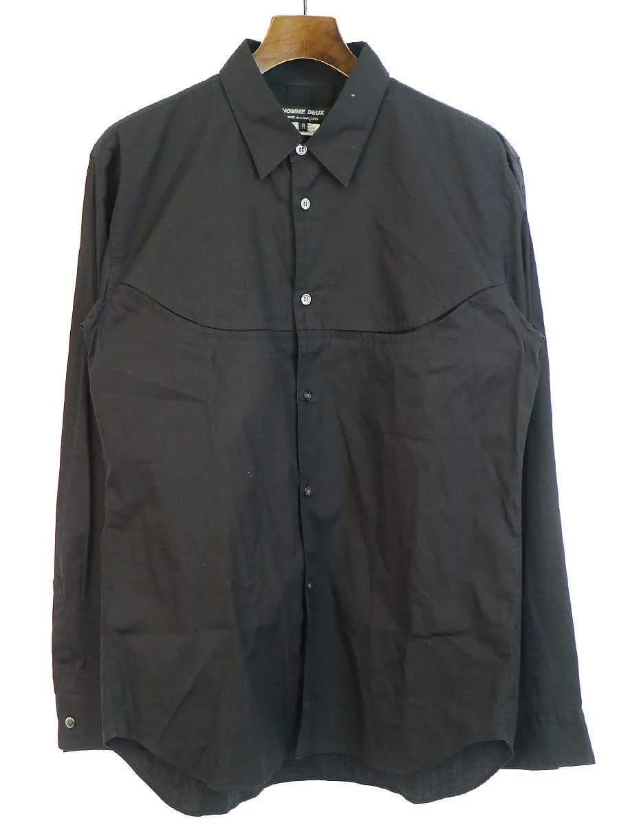 COMME des GARCONS コムデギャルソン オム ドゥ 18AW フロントラインコットンシャツ