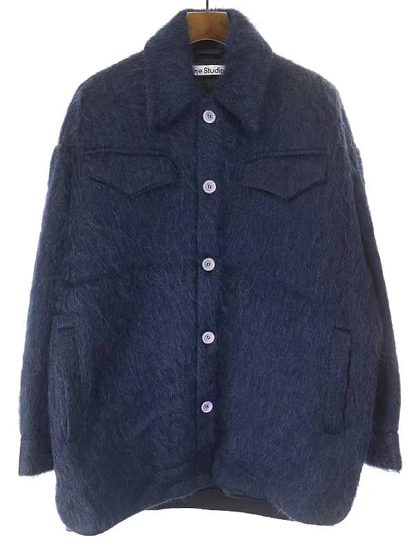 Acne Studios アクネストゥディオズ 21AW アルパカモヘヤオーバーサイズシャツジャケット