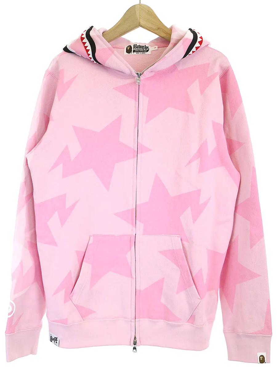 A BATHING APE ア ベイシング エイプ スタープリントシャークパーカー