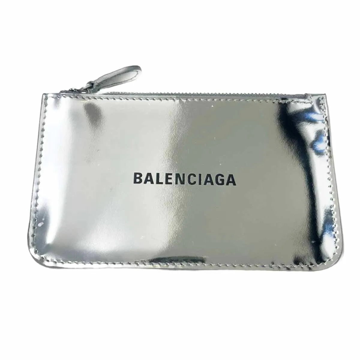 BALENCIAGA バレンシアガ メタリック ロゴカードケース 637130