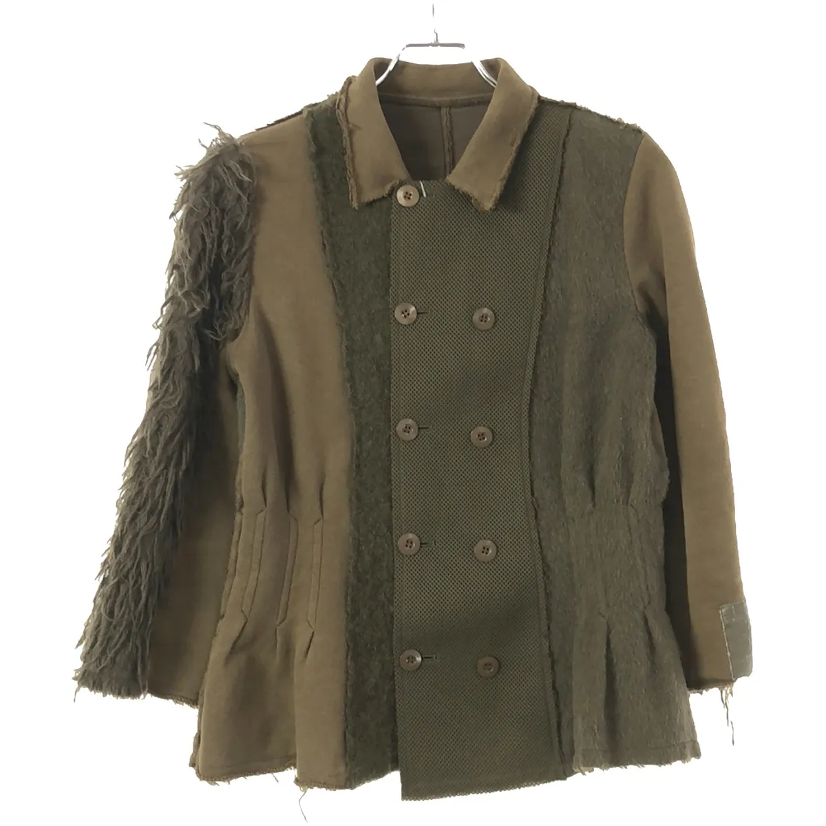 UNDERCOVER アンダーカバー 2000AW MELTING POT 再構築マルチファブリックダブルジャケット