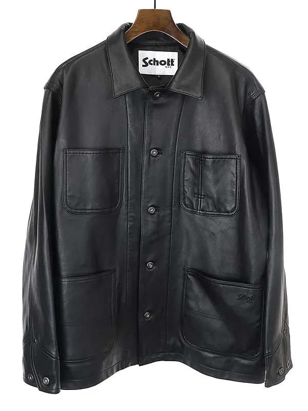 Schott ショット LAMB LEATHER COVERALL JKT カバーオールレザージャケット