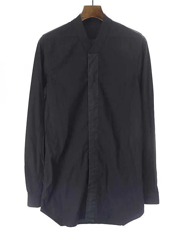 Rick Owens リックオウエンス 15SS FAUN SHIRT ノーカラーロングシャツ