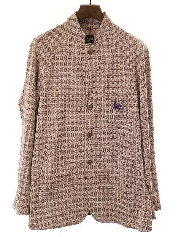 NEEDLES ニードルズ STUDIOUS別注 RAGLAN JACKET POLY JAQUARD ジャガードラグランジャケット