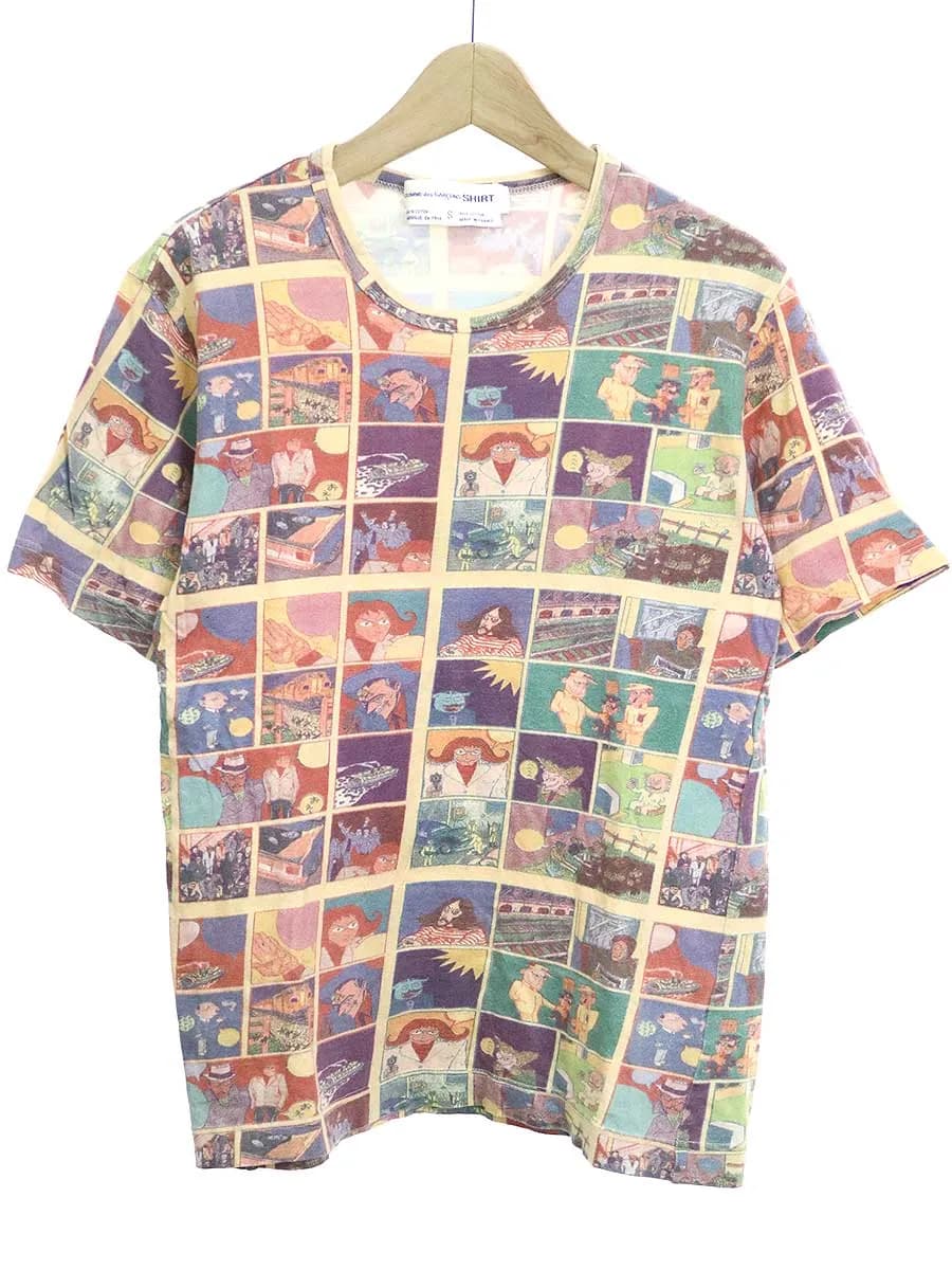COMME des GARCONS コムデギャルソン シャツ×Haruo Kobayashi 00AW プリントTシャツ